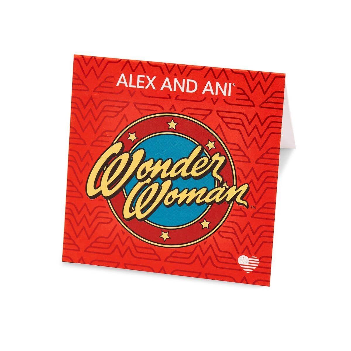 Wonder Woman Logo - Wonder Woman Logo Charm Bangle in RAFAELIAN GOLD | ALEX AND ANI