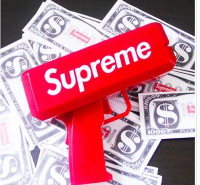 Supreme Cash Logo - SUPREME SS17 RED Box Logo Cash Cannon Money Gun - $39.99