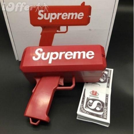 Supreme Cash Logo - Supreme Red Box Logo Cash Cannon Money Gun