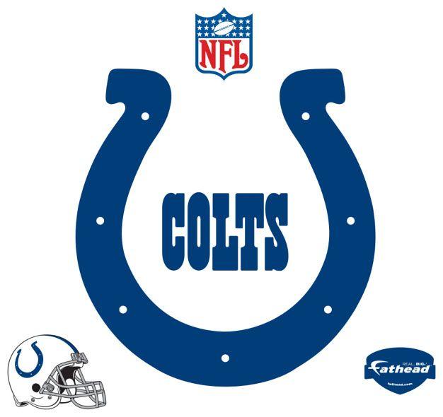 Colts Football Logo - nfl emblem | Indianapolis Colts Logo Fathead NFL Wall Graphic ...
