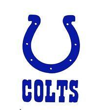 Colts Football Logo - Indianapolis Colts Retro Logo Static Cling Sticker Window or Car NFL ...