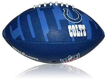 Colts Football Logo - Wilson NFL Junior Indianapolis Colts Football Logo WL0206724040 ...