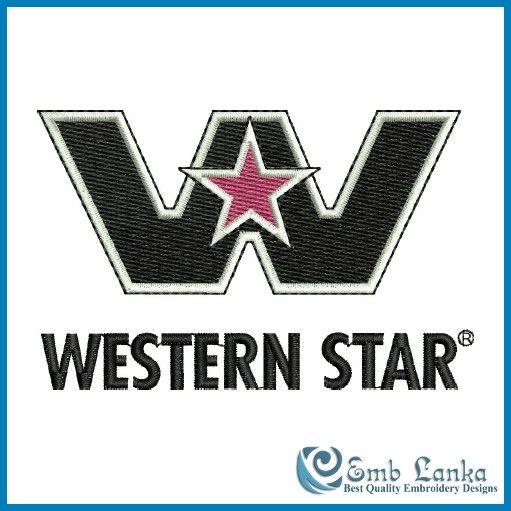 Westerm Star Trucks Logo - Western Star Truck Logo Embroidery Design | Emblanka.com