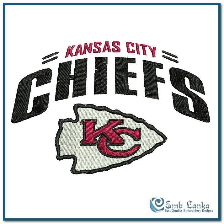 NFL Chiefs Logo - Kansas City Chiefs Logo 2 Embroidery Design