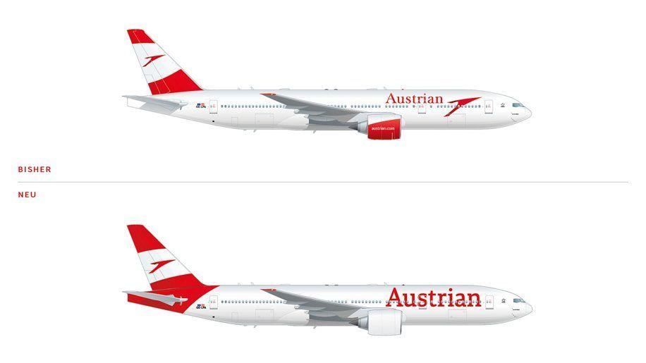 Austrian Airlines Logo - Austrian Airlines tweaks logo and livery