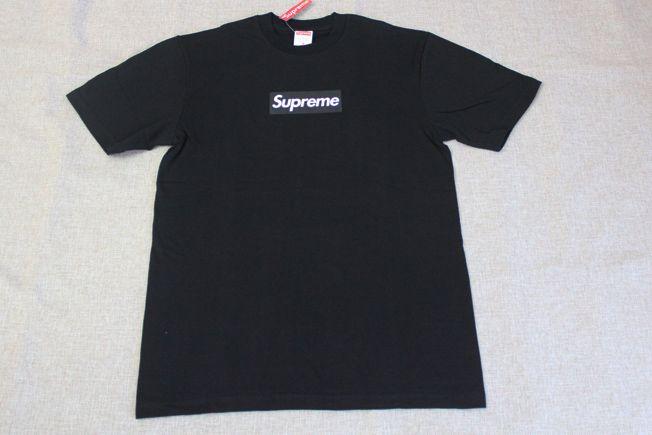 All-Black Supreme Box Logo - Free Shipping supreme OG Box Logo Tee (Black)