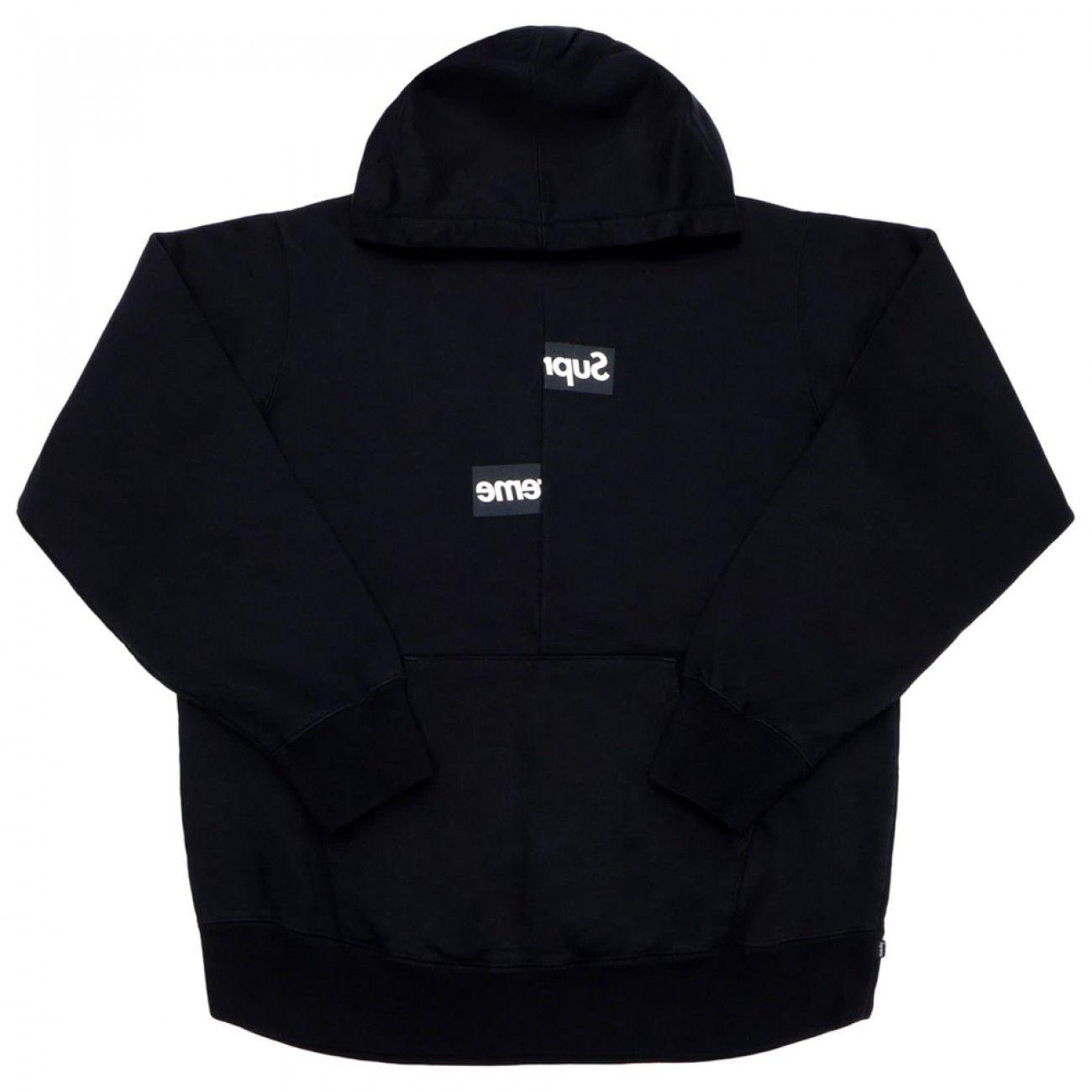 All-Black Supreme Box Logo - Supreme Comme des Garcons SHIRT Split Box Logo Hooded ...