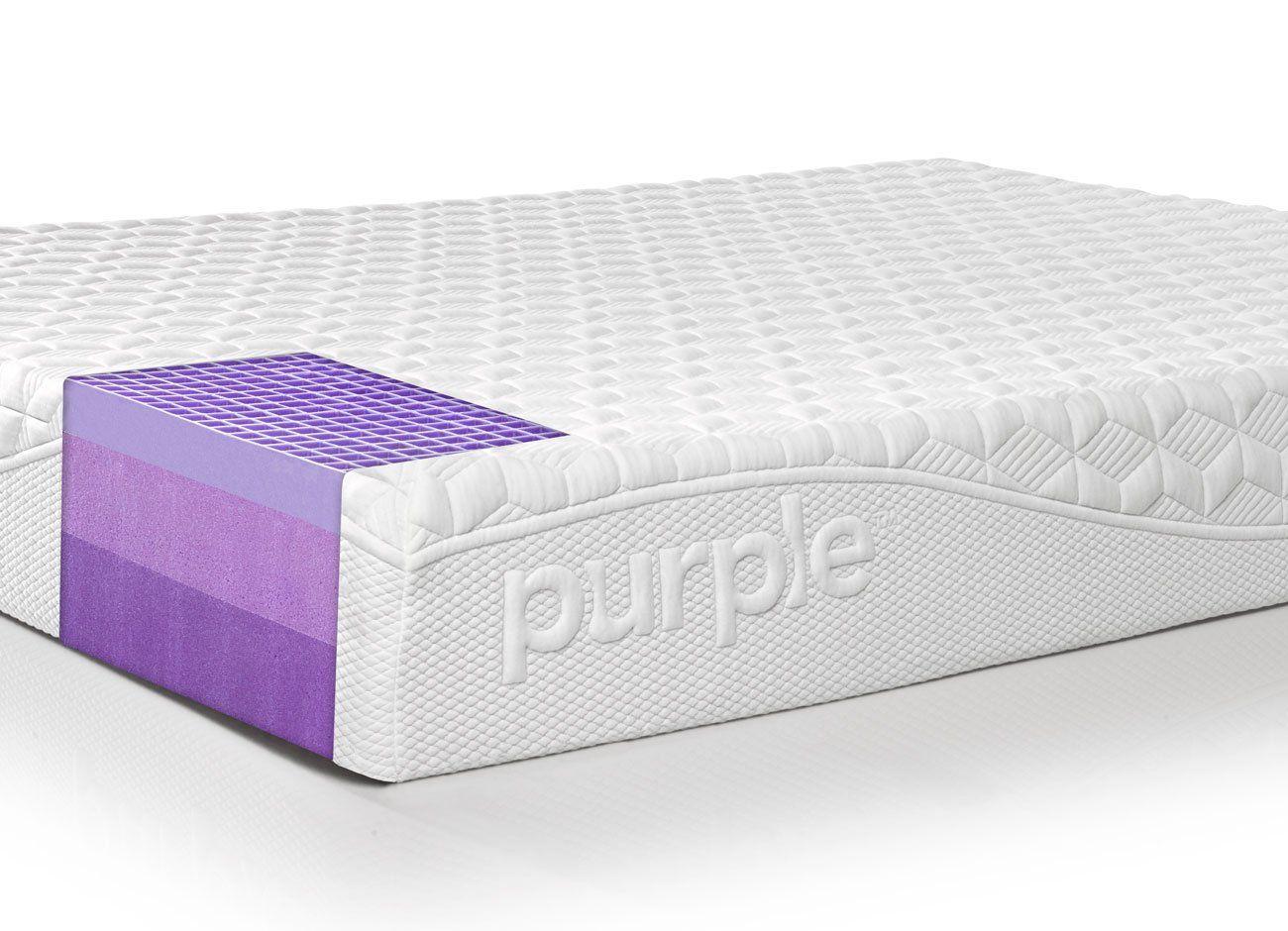 Purple Mattress Logo - Purple Queen Mattress. Hyper Elastic Polymer Bed