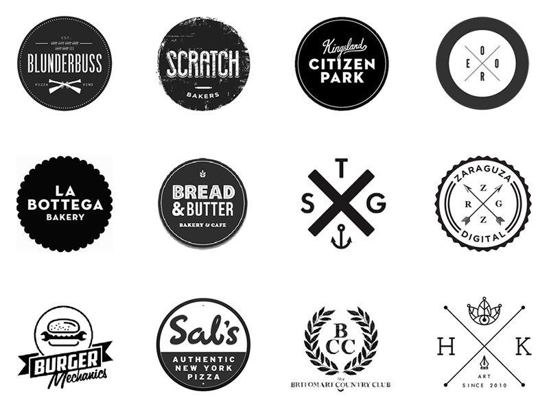 Hipster Circle Logo - Sleepless Media. The Psychology Behind Logo Design