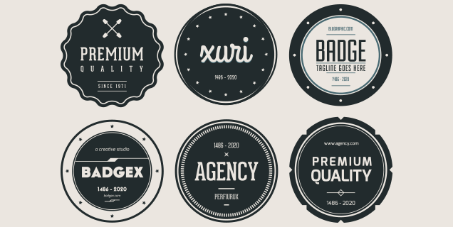 Badge Logo - 20+ Free Hipster and Vintage Badges | Pixelosaur Blog