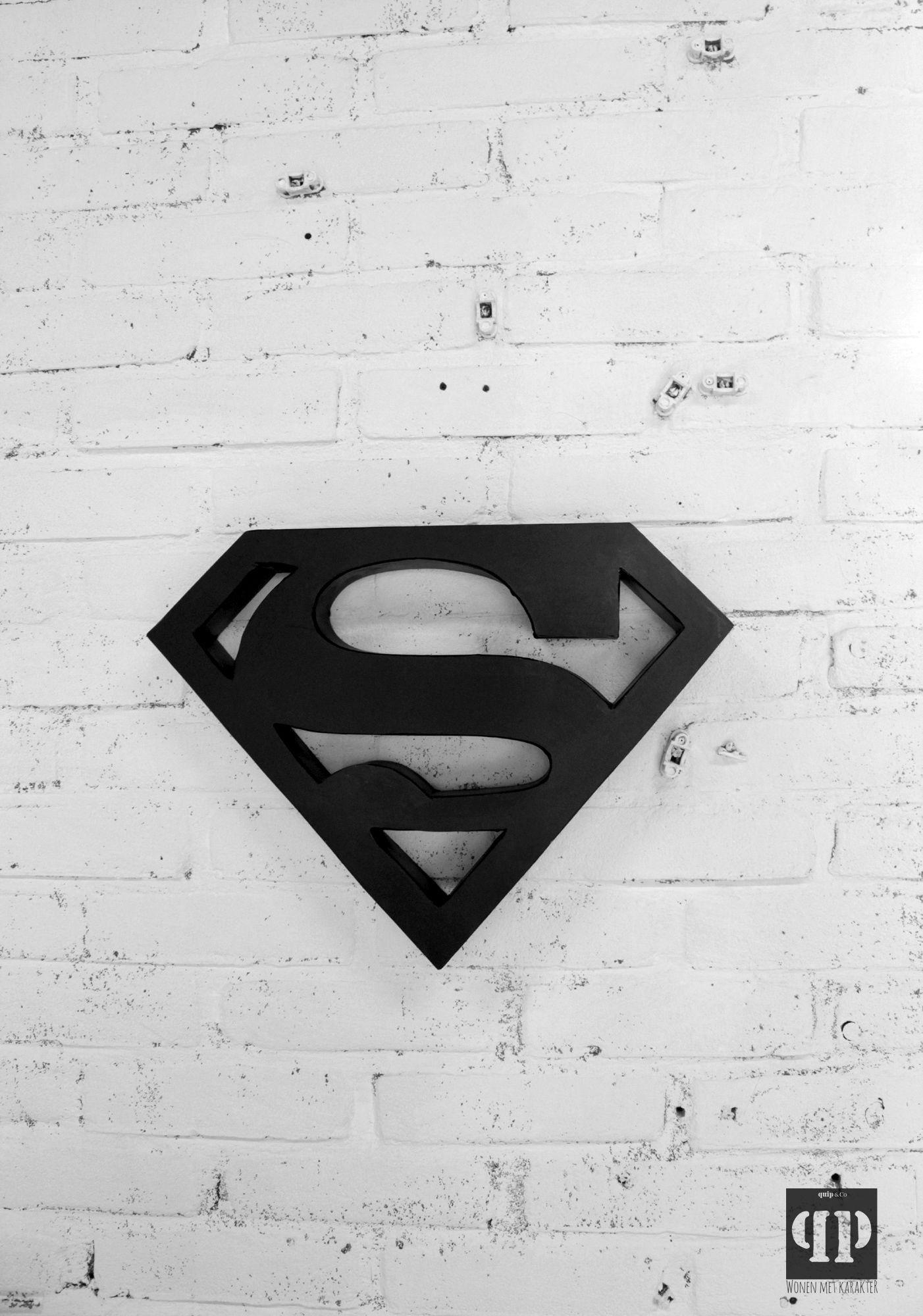 Collage Black and White Superhero Logo - Superman sign metal | superman | Superman, Superman logo, Superhero room