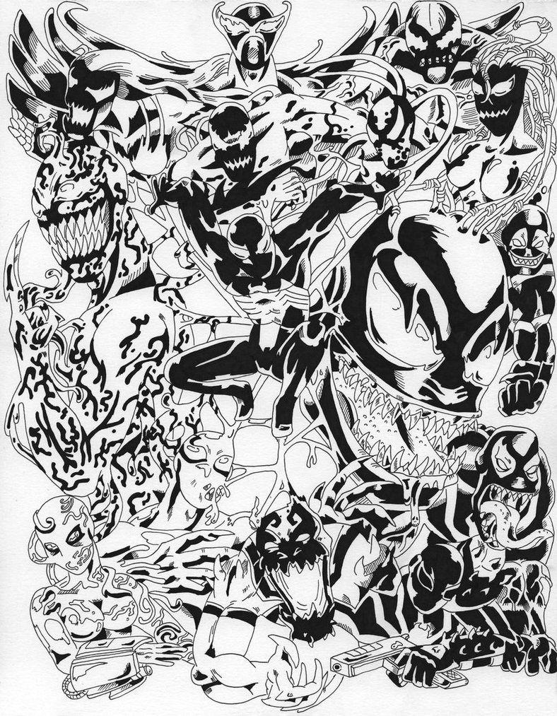 Collage Black and White Superhero Logo - Collage drawing superhero for free download on Ayoqq.org