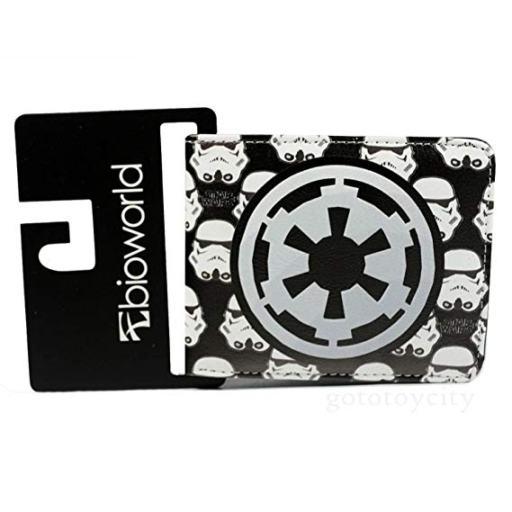 Collage Black and White Superhero Logo - Star Wars Galactic Empire Logo (Stormtrooper Collage) Bi-Fold Men's ...