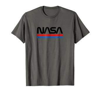 NASA Worm Logo - Amazon.com: The official Retro NASA Worm Logo T-Shirt: Clothing