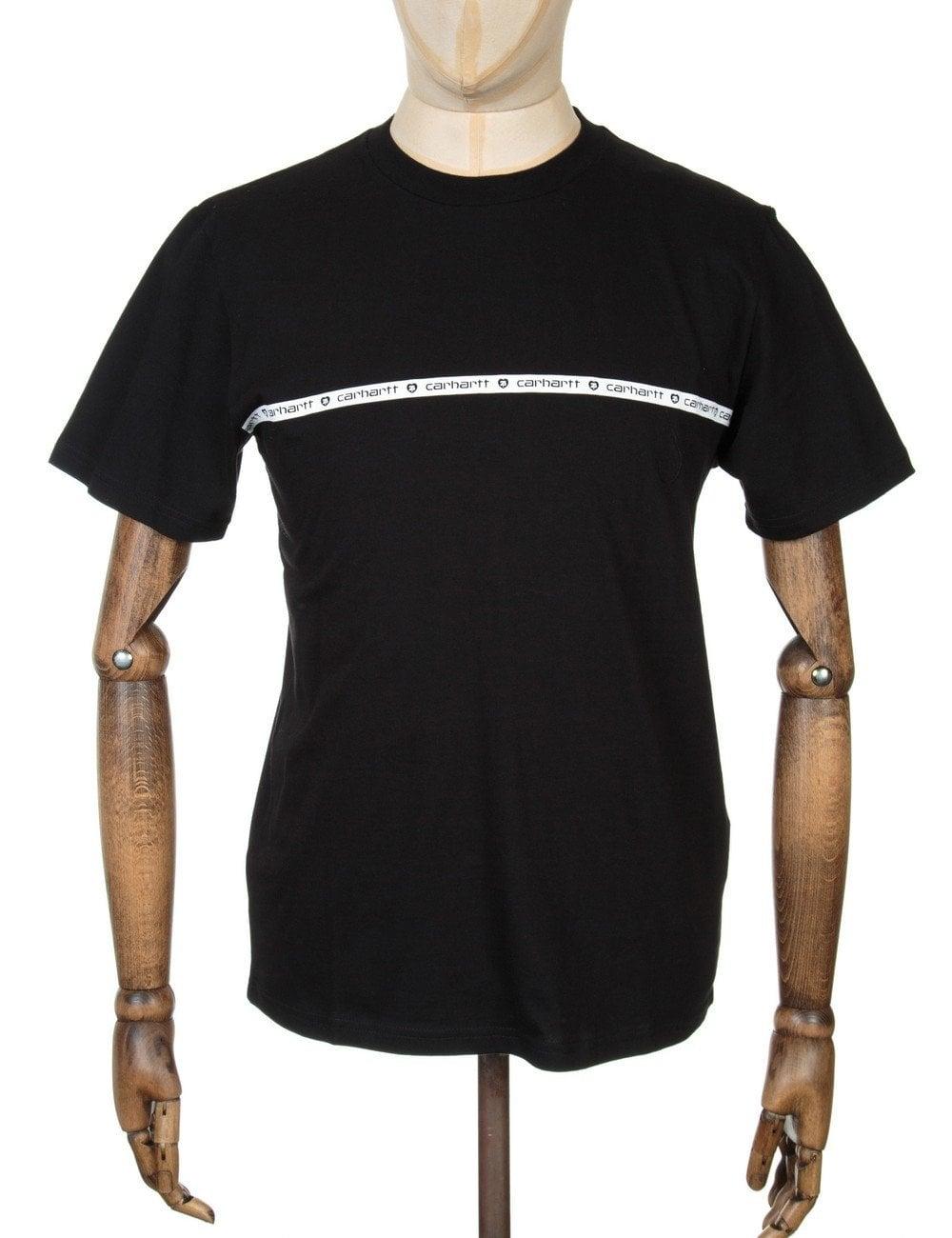 XXV Logo - Carhartt WIP XXV Logo Stripe T-shirt - Black - Clothing from Fat ...