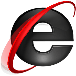 Internet Explorer 9 Logo - Black Internet Explorer 9 Icon #13497 - Free Icons and PNG Backgrounds