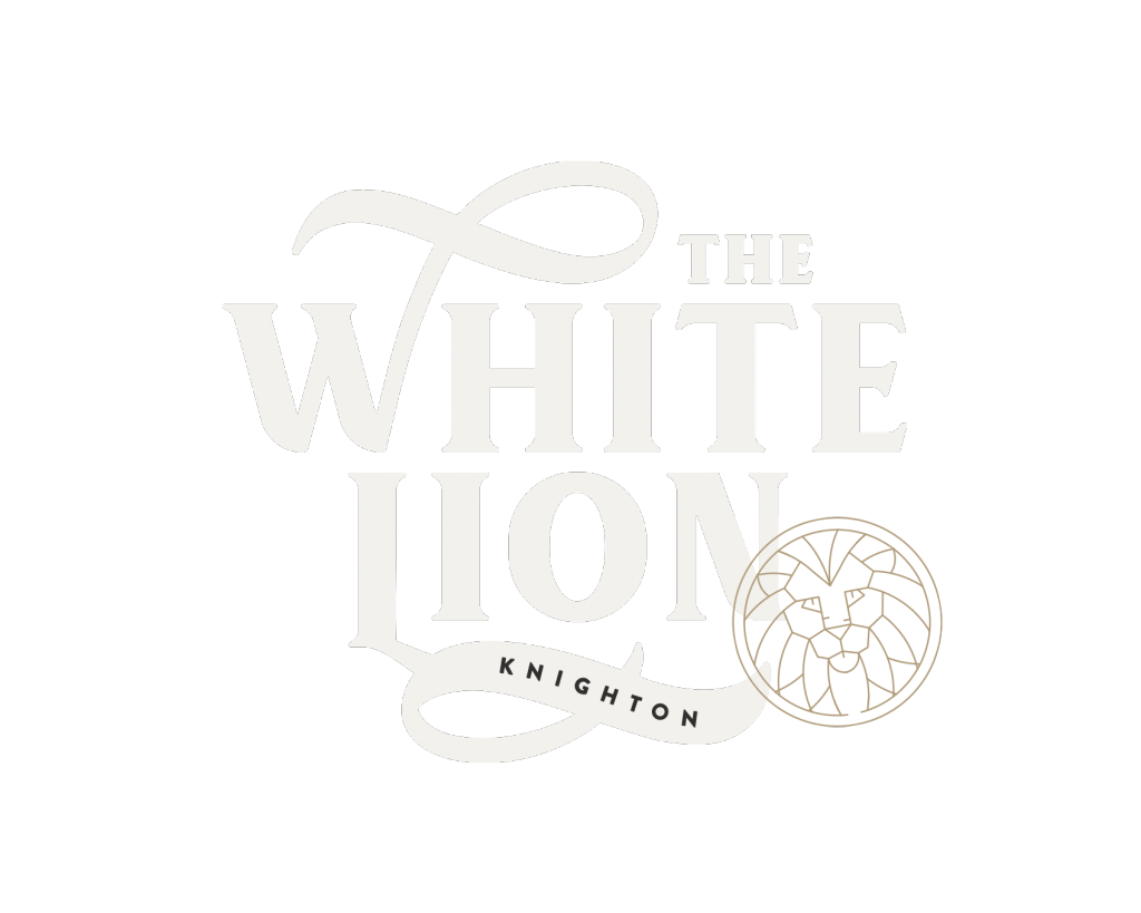 White Lion Logo - The White Lion Knighton. A Traditional Staffordshire Shropshire