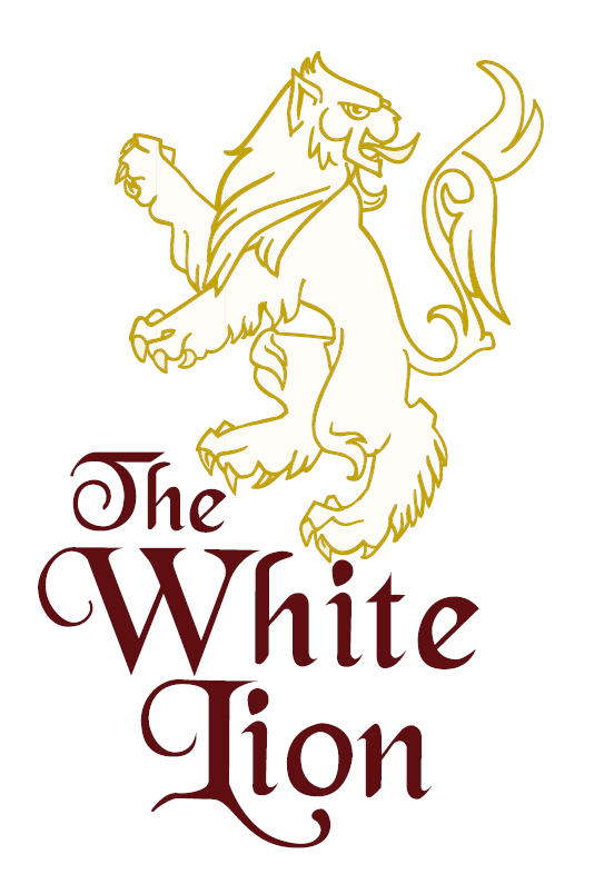 White Lion Logo - The White Lion, Whittington 01691 662 361. The White Lion Village Inn