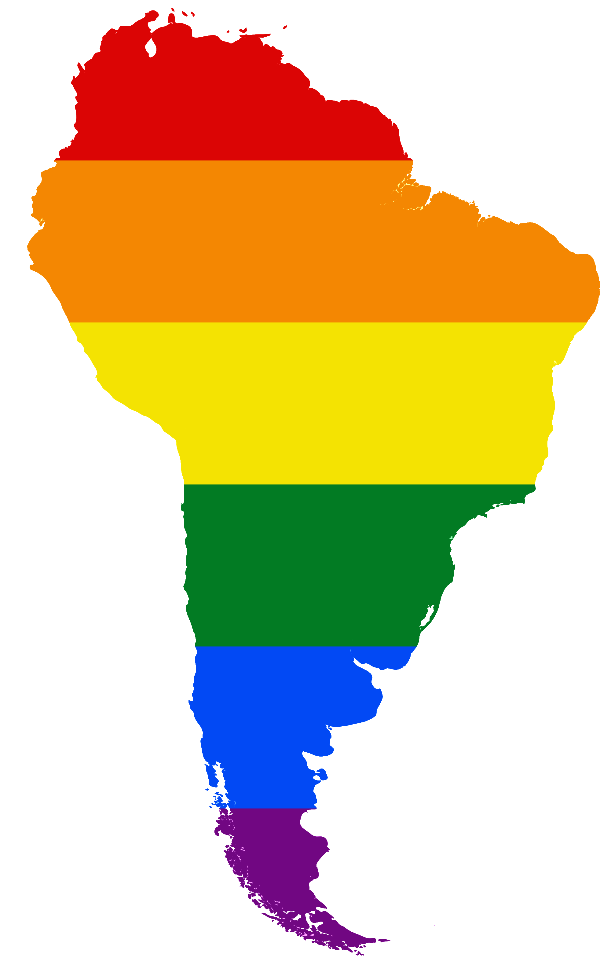 South America Logo - LGBT flag map of South America.png. Blanding Cassatt