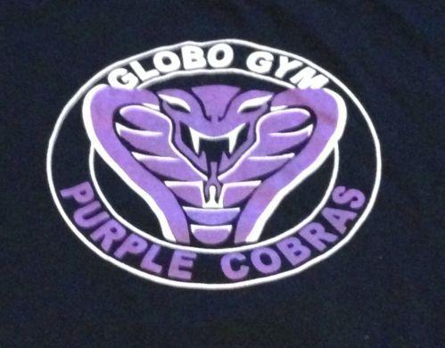 Purple Cobras Logo - GLOBO GYM Purple Cobras Logo Dodgeball Black Large Tee T Shirt in ...