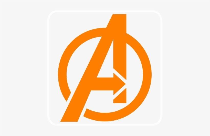 Orange Captain America Logo - Avengers Logo America Logo Black And White