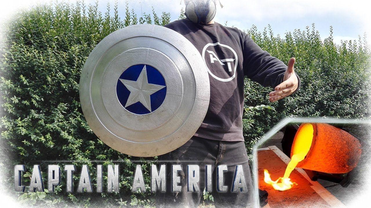 Orange Captain America Logo - Casting Aluminum Captain America Shield (MARVEL) - YouTube