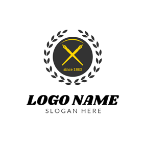 Round Black and Yellow Logo - Free School Logo Designs. DesignEvo Logo Maker