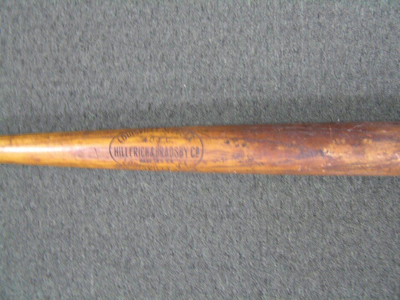 Vintage Louisville Slugger Logo - Vintage Louisville Slugger H&B Wood Baseball Bat 40 Eddie COLLINS 35 ...