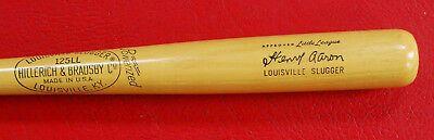 Vintage Louisville Slugger Logo - NOS VINTAGE LOUISVILLE Slugger Henry Aaron Hank Powerized Bat Little ...