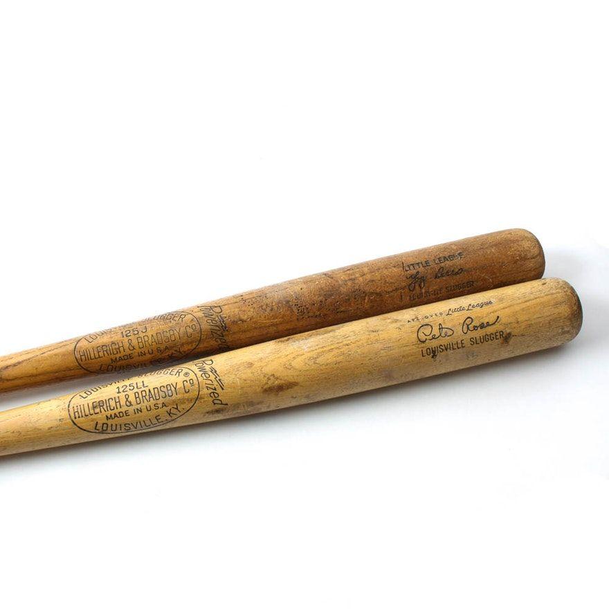 Vintage Louisville Slugger Logo - Vintage Louisville Slugger Little League Baseball Bats