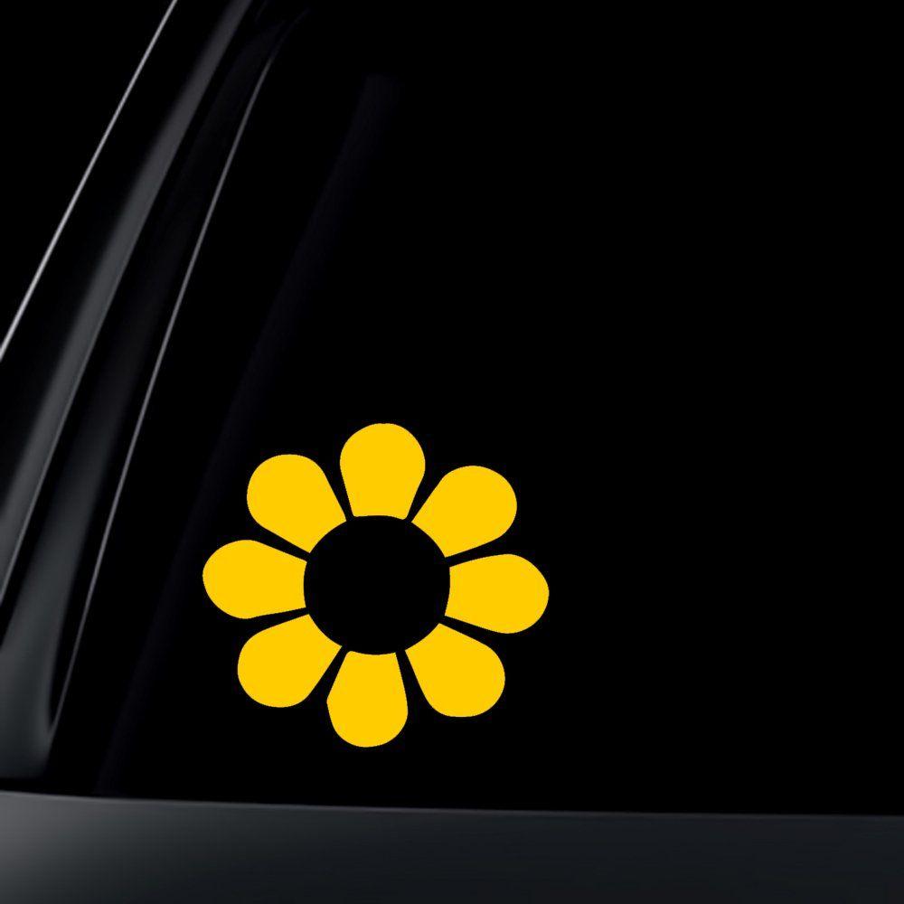 Daisy Flower Logo - Amazon.com: Daisy Flower - Yellow - Bumper Sticker / Decal: Automotive