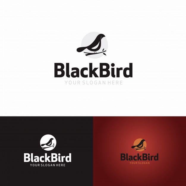 Vintage Black Bird Logo - Black Birds Logo vintage Vector