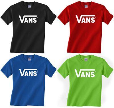 Skatebourd On Small Vans Logo - NEW ADULT VANS classic logo t-shirt skateboard tee warped tour sizes ...