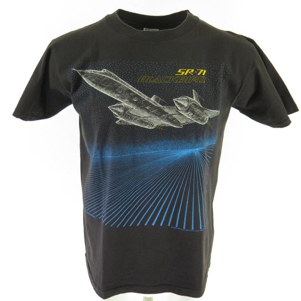 Vintage Black Bird Logo - Vintage 80s SR-71 Black Bird Champion T-Shirt L Deadstock Tuff-Ones ...