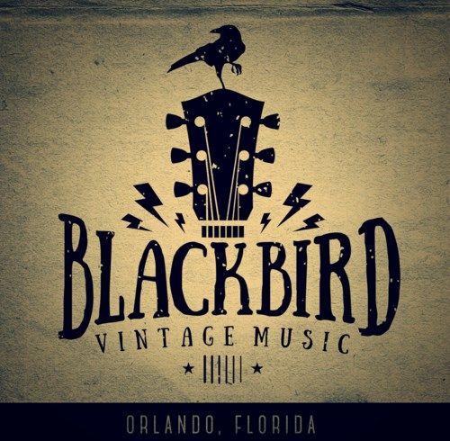 Vintage Black Bird Logo - Blackbird Vintage Music, FL