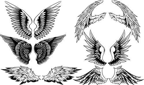 Vintage Black Bird Logo - Vintage wing logo free vector download (213 Free vector)