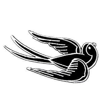 Vintage Black Bird Logo - Black Bird Flying Vintage 4 Appliques Hat Cap Polo Backpack