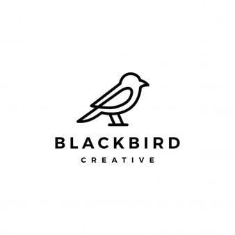 Vintage Black Bird Logo - Raven Logo Vectors, Photos and PSD files | Free Download