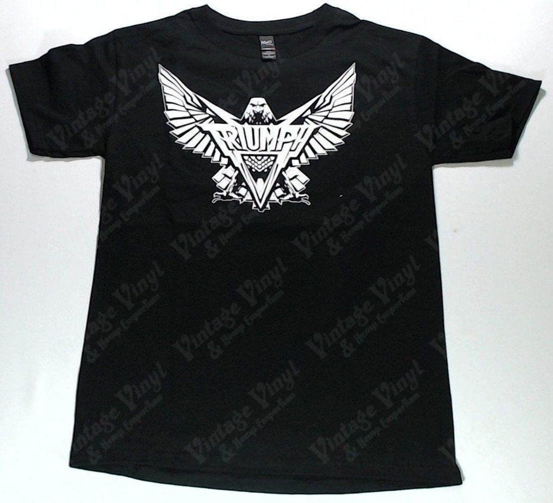 Vintage Black Bird Logo - Triumph Logo Shirt. Vintage Vinyl Regina