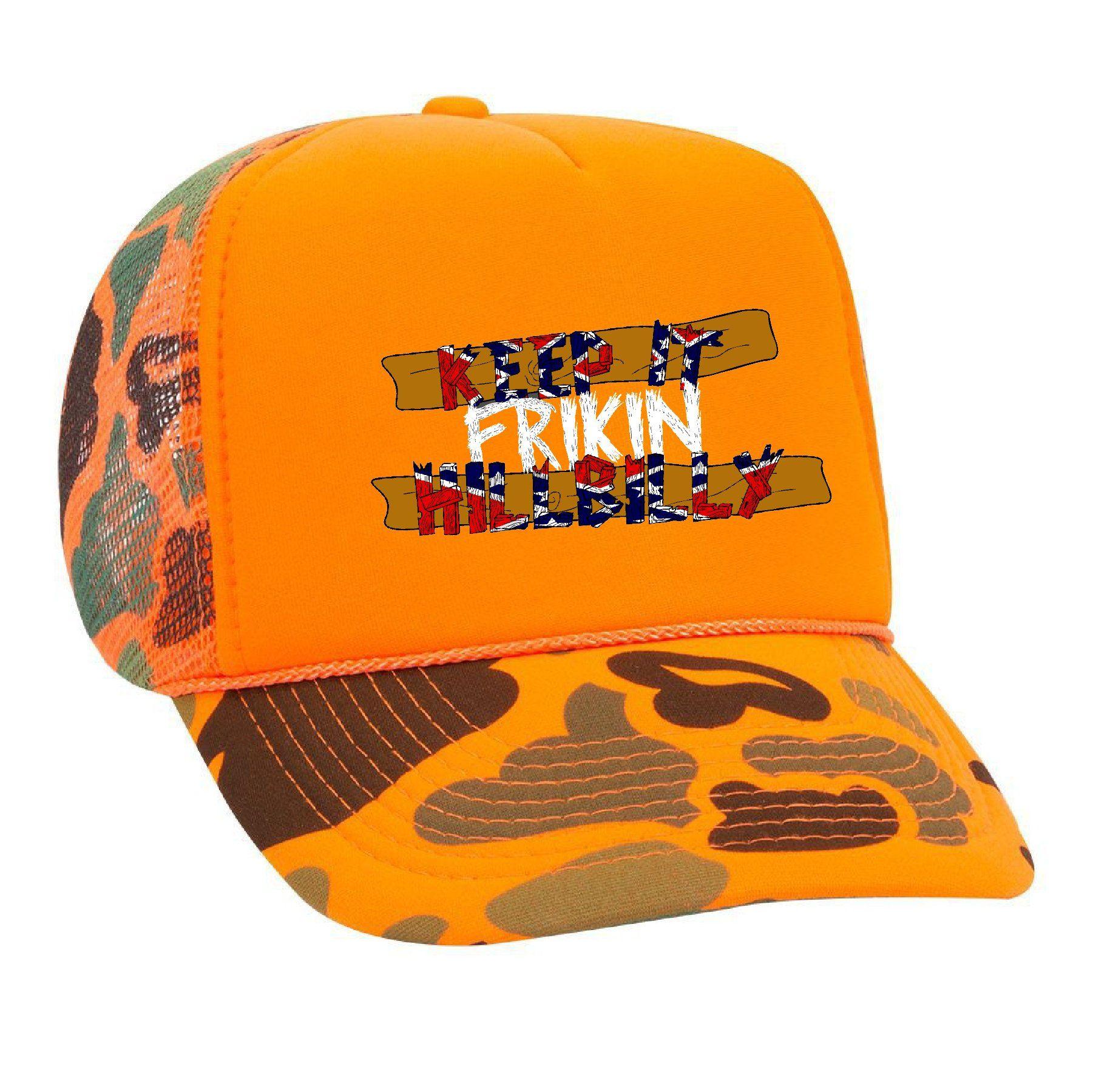 Keep It Hillbilly Logo - KIFH Orange Camo Hat – Outlaw Merch