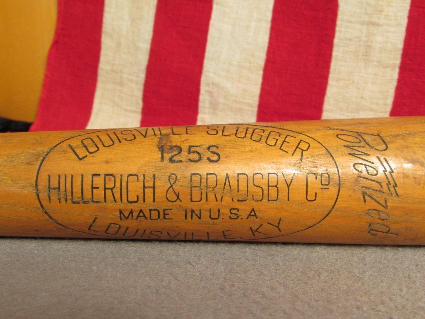 Vintage Louisville Slugger Logo - Vintage Louisville Slugger H&B Wood Baseball Bat Special Hank Sauer ...