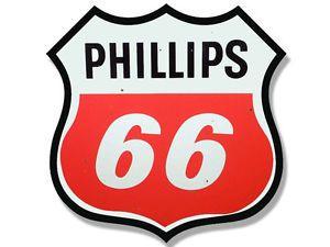 Phillips 66 Logo - 4x4 inch Vintage PHILLIPS 66 Logo Shaped Sticker - gas sign rat rod ...