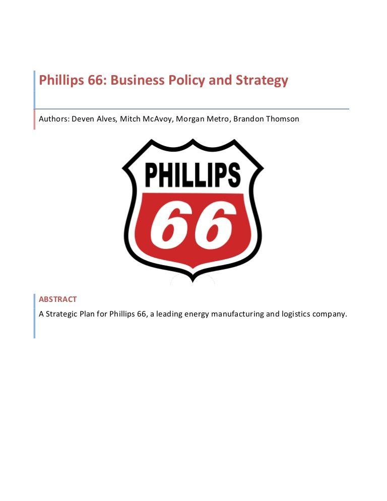 Phillips 66 Logo - Phillips 66 Business Policy and Strategy Report