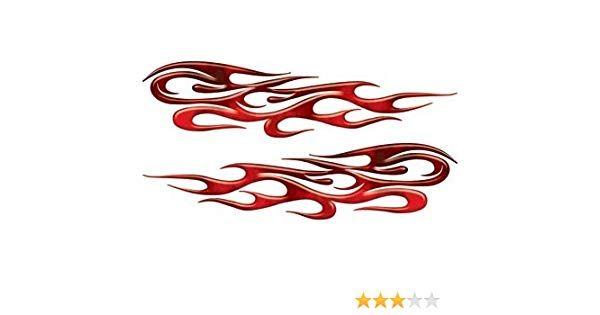 P I Red Flame Logo - Amazon.com: Full Color Tribal Reflective Fire Red Flame Decals ...