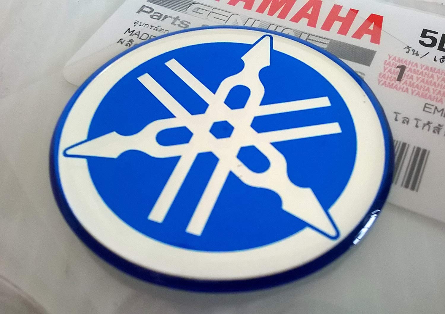 Yamaha Tuning Fork Logo - 100% GENUINE 40mm Diameter YAMAHA TUNING FORK Decal Sticker Emblem ...