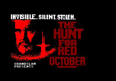 Red October Title Logo - The Hunt for Red October Screenshots for Amstrad CPC