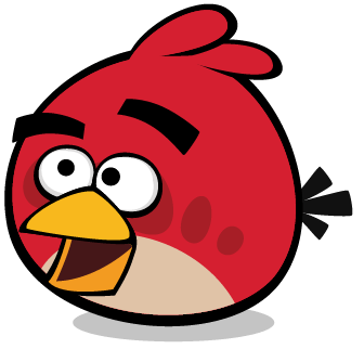 Angry Birds Red Logo - Angry Bird Red Smiling transparent PNG - StickPNG