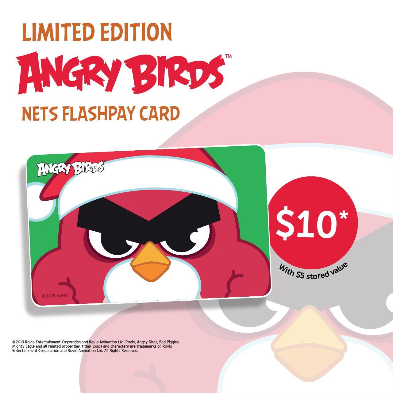 Angry Birds Red Logo - NETS. Angry Birds NETS FlashPay Cards 2018