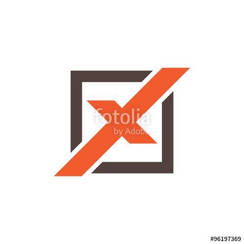 Xlogo Logo - Square X Logo Template