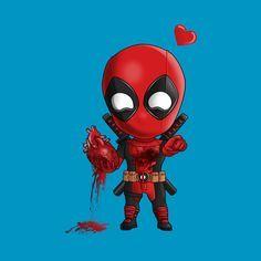 Little Deadpool Heart Logo - Pin by HERO WORLD! on LITTLE DEADPOOL. | Chibi, Deadpool chibi, Deadpool